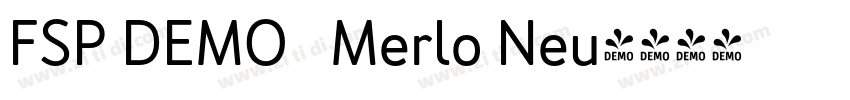 FSP DEMO   Merlo Neu字体转换